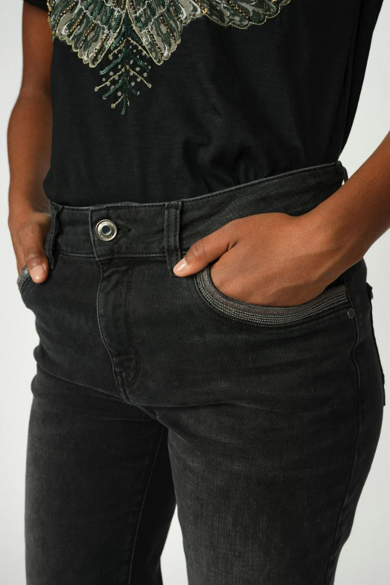 Nadine O-SS Deco Tee | Black | T-shirt fra Mos Mosh - Image 5