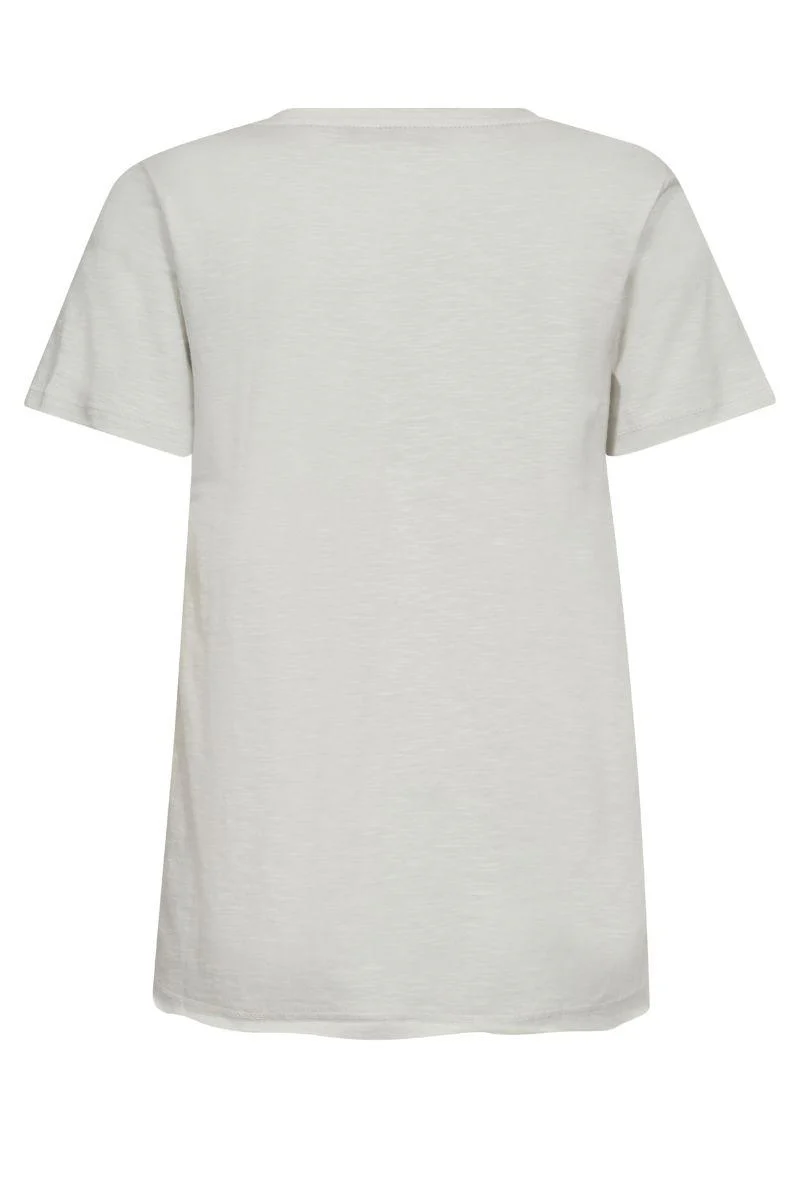 Nadine O-SS Deco Tee | Ecru | T-shirt fra Mos Mosh - Image 4