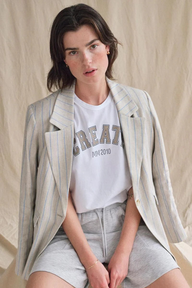 Nancy Miriam Blazer | Cement | Blazer fra Mos Mosh - Image 2