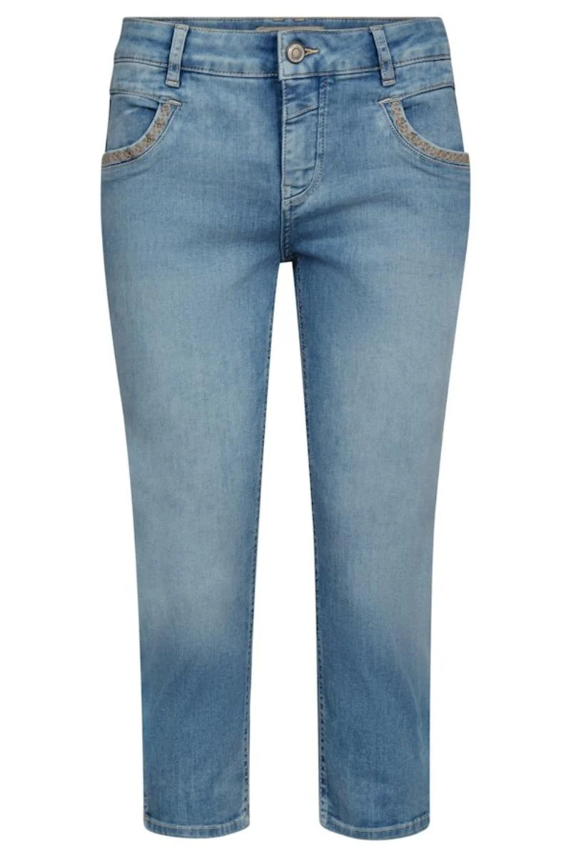 Naomi Bali Jeans Capri | Light Blue | Jeans fra Mos Mosh - Image 2