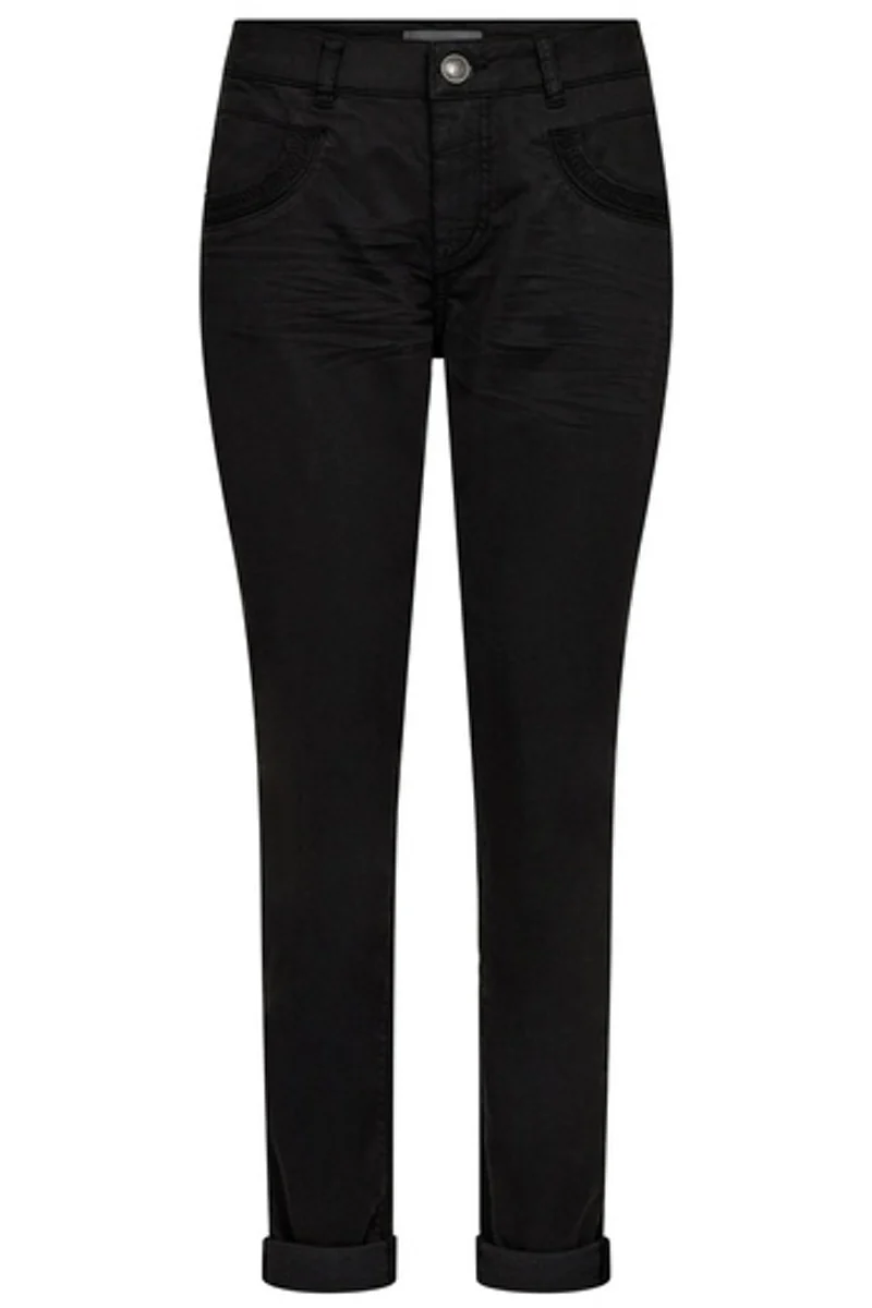 Naomi Treasure Pant Regular | Black | Bukser fra Mos Mosh - Image 2