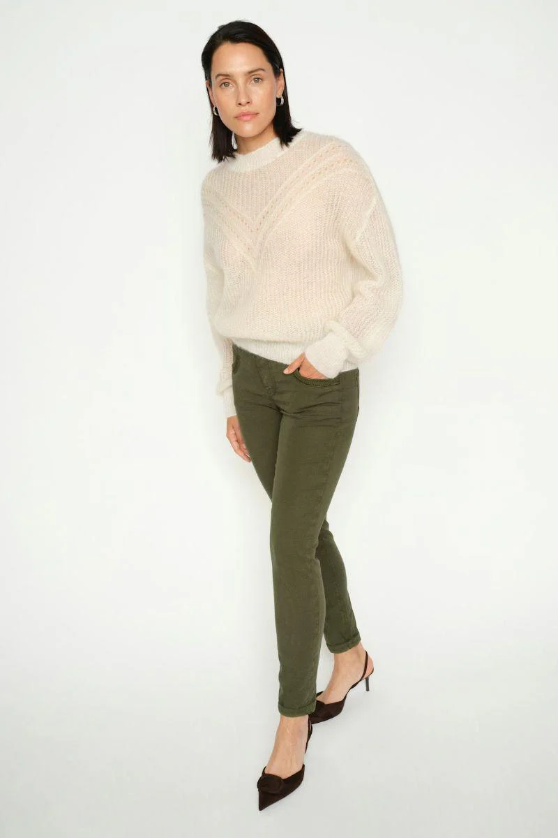 Naomi Treasure Pant Regular | Olive Night | Bukser fra Mos Mosh - Image 5