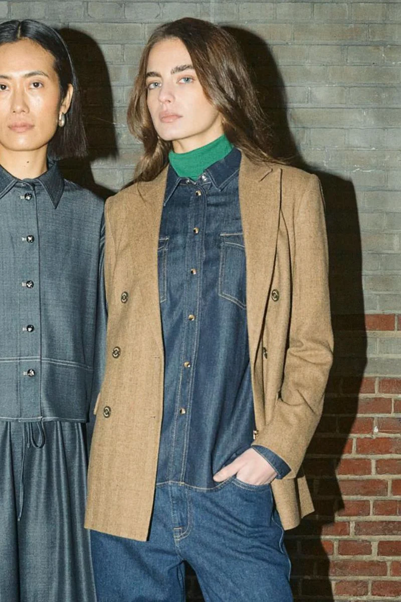 Natalie Denim Shirt | Dark Blue | Skjorte fra Mos Mosh - Image 3