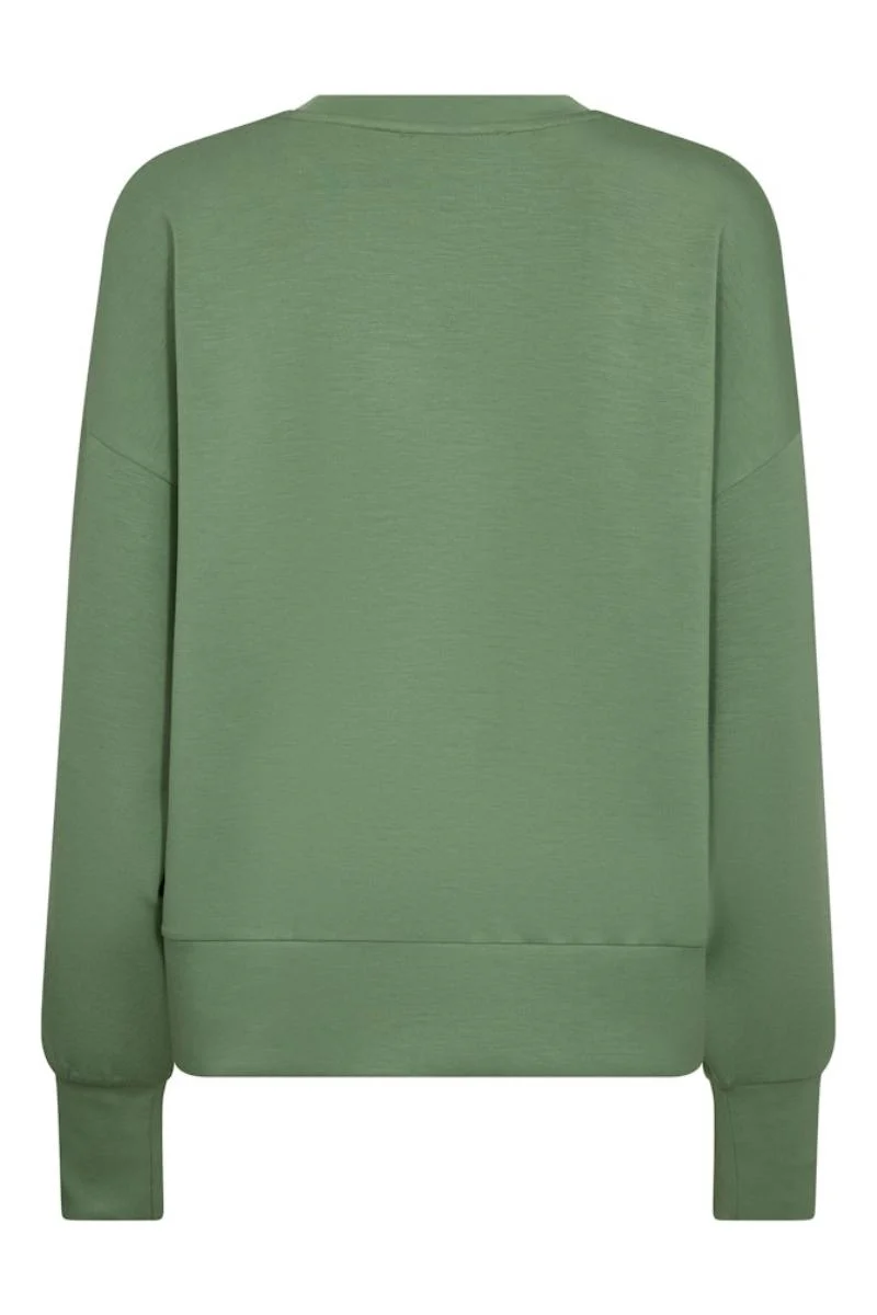 Nima O-LS Sweatshirt | Turf Green | Bluse fra Mos Mosh - Image 5