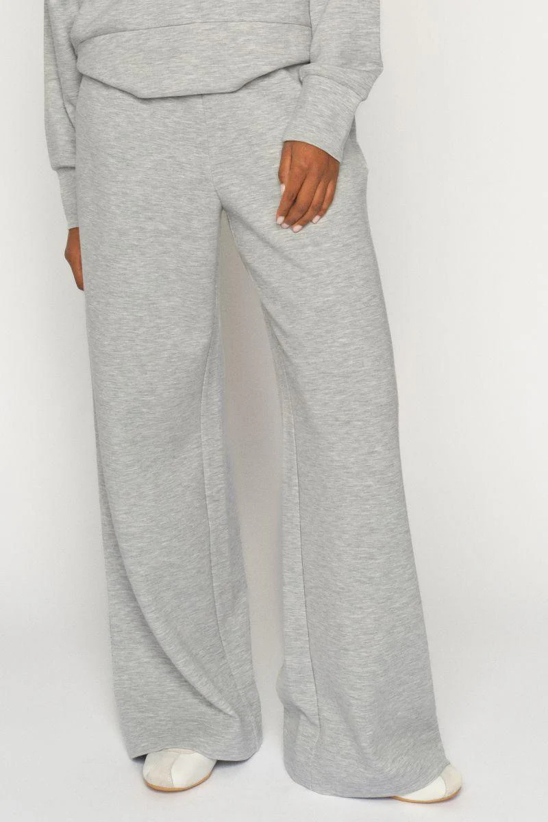 Nima Sweatpant | Grey Melange | Bluse fra Mos Mosh