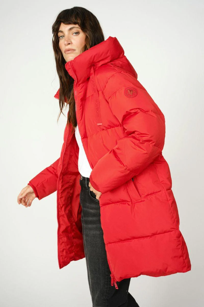 Nova Avon Down Jacket | Chinese Red | Jakke fra Mos Mosh - Image 2