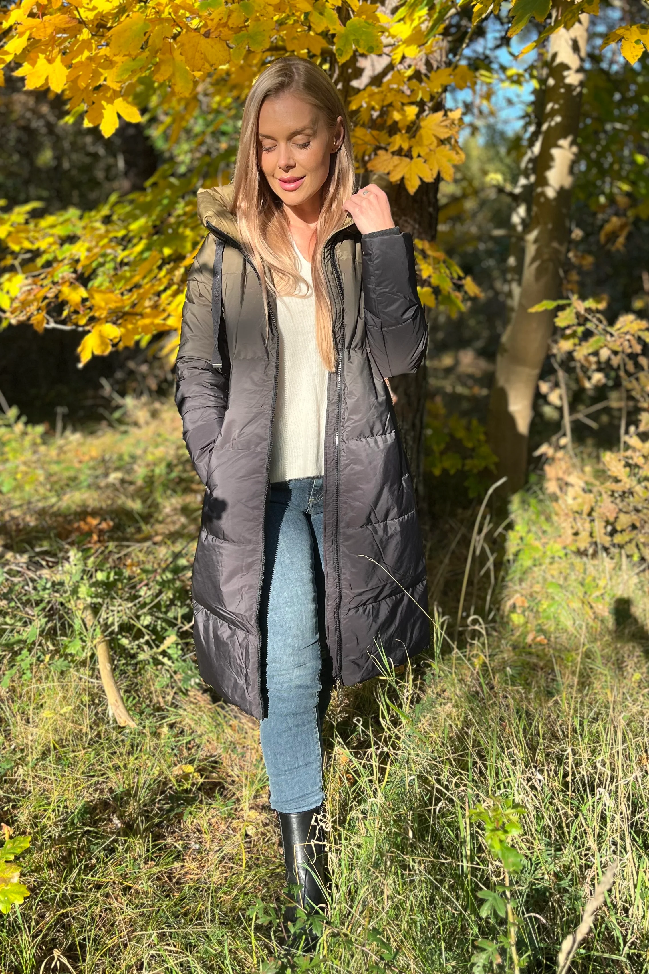 Nova Dip Dye Down Jacket | Fir Green | Jakke fra Mos Mosh - Image 12