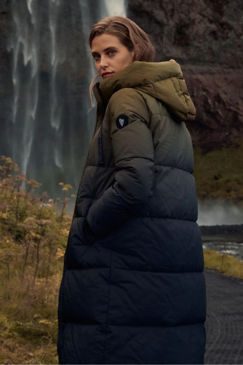 Nova Dip Dye Down Jacket | Fir Green | Jakke fra Mos Mosh - Image 6