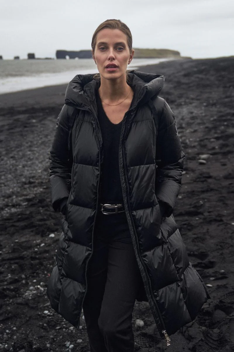 Nova Metallic Down Jacket | Black | Jakke fra Mos Mosh - Image 11