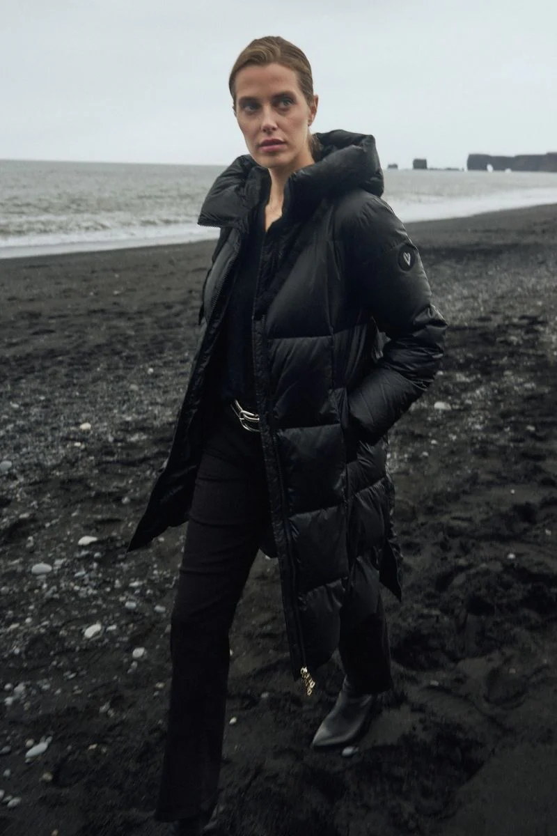 Nova Metallic Down Jacket | Black | Jakke fra Mos Mosh - Image 12