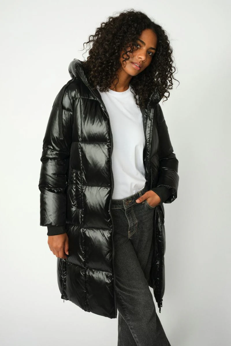Nova Metallic Down Jacket | Black | Jakke fra Mos Mosh - Image 4