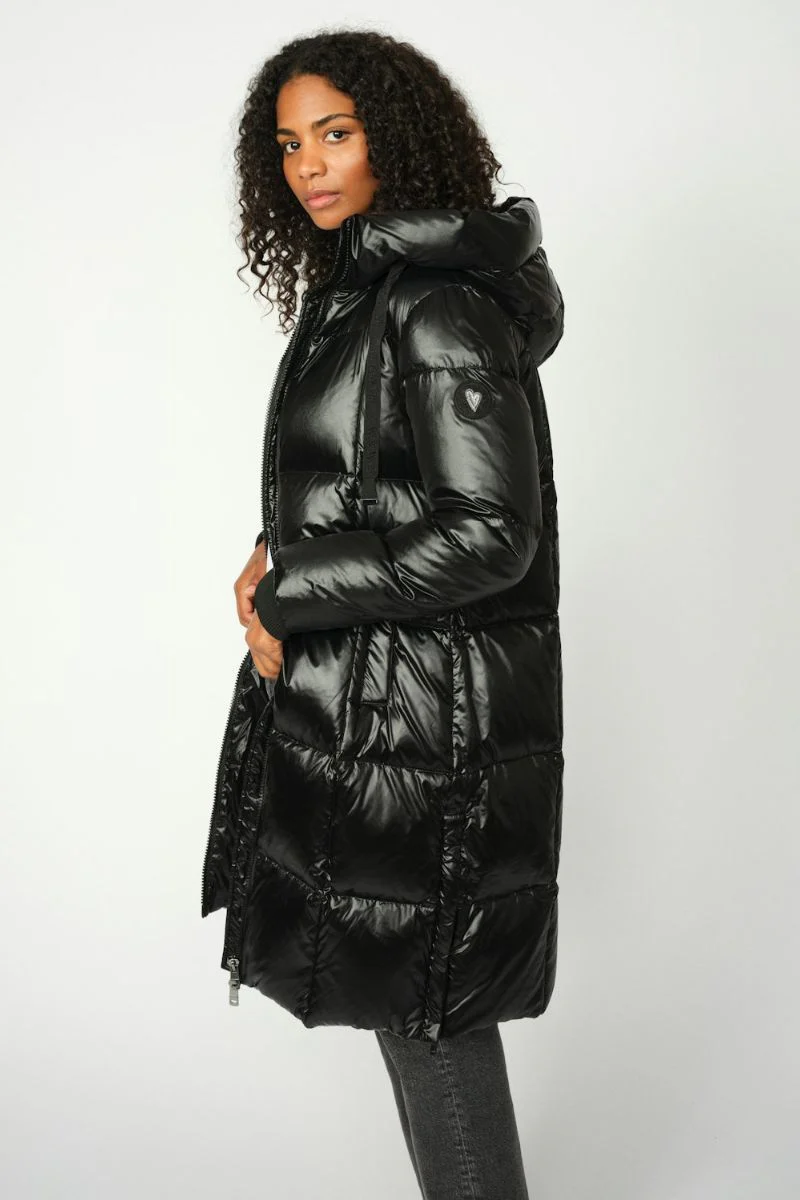 Nova Metallic Down Jacket | Black | Jakke fra Mos Mosh - Image 6
