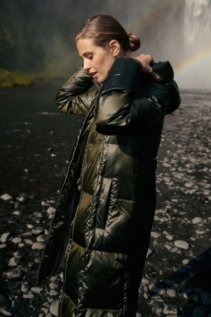 Nova Metallic Down Jacket | Forest Night | Jakke fra Mos Mosh - Image 4
