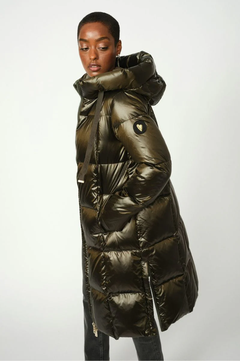 Nova Metallic Down Jacket | Forest Night | Jakke fra Mos Mosh - Image 5