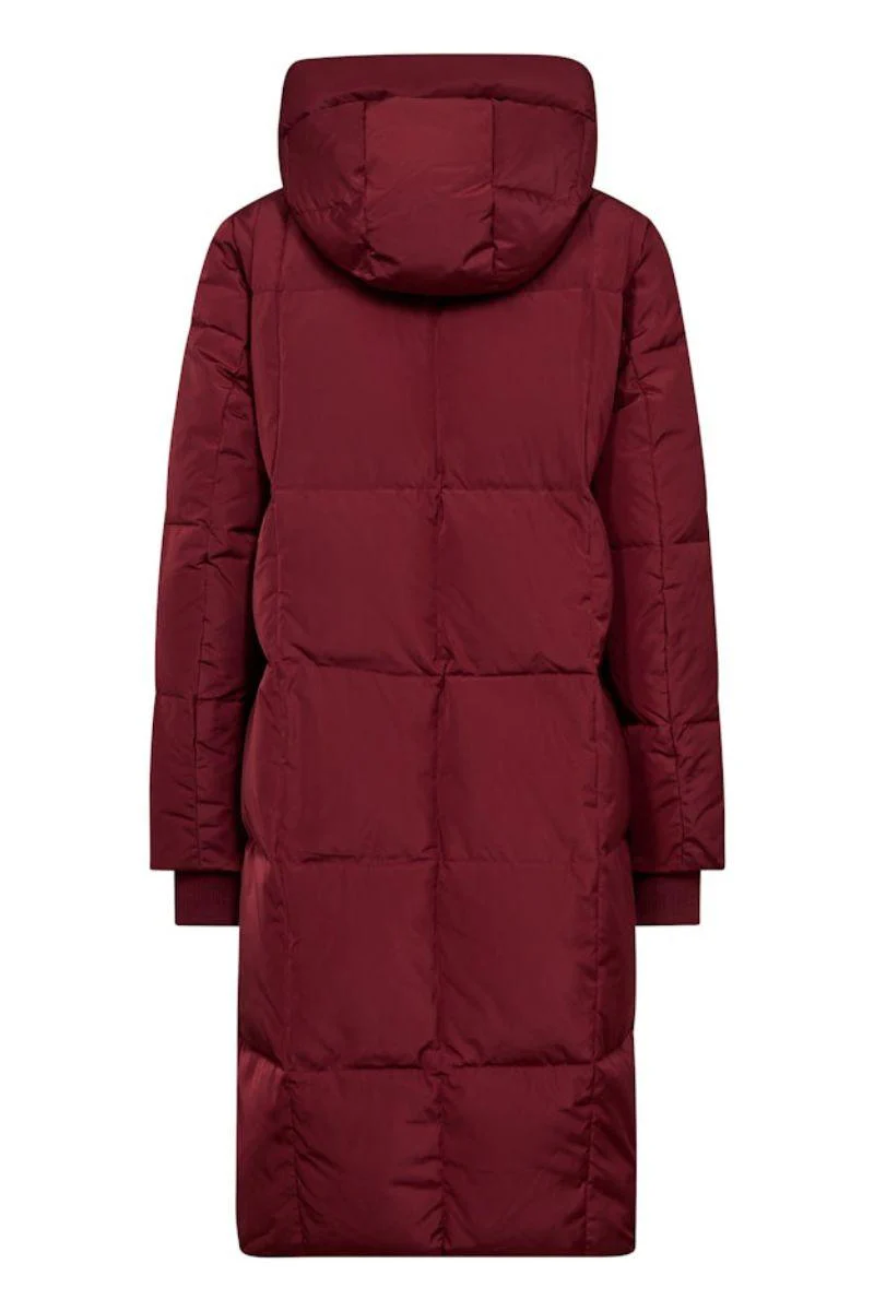 Nova Square Down Coat | Cabernet | Jakke fra Mos Mosh - Image 2