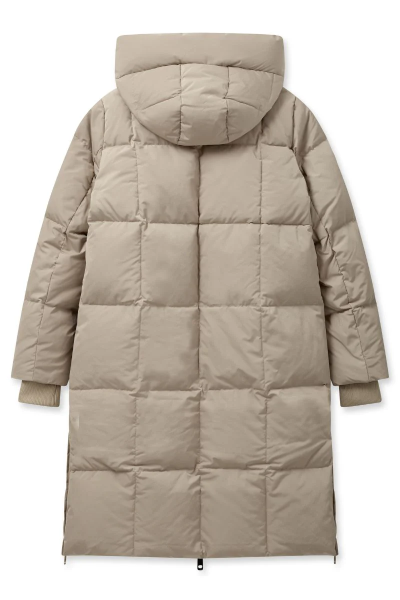 Nova Square Down Coat  | Feather Gray | Jakke fra Mos Mosh - Image 4