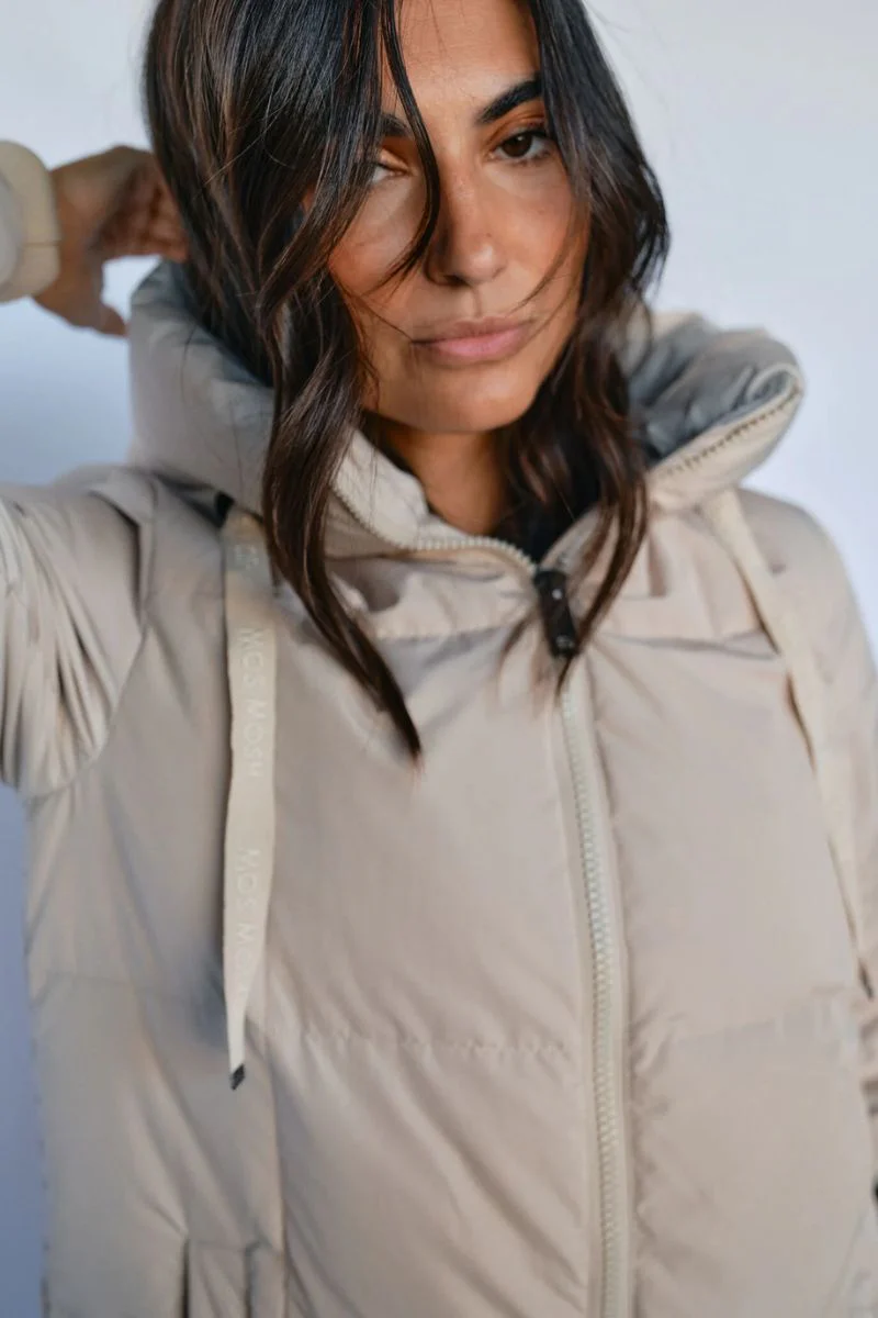Nova Square Down Coat  | Feather Gray | Jakke fra Mos Mosh - Image 5