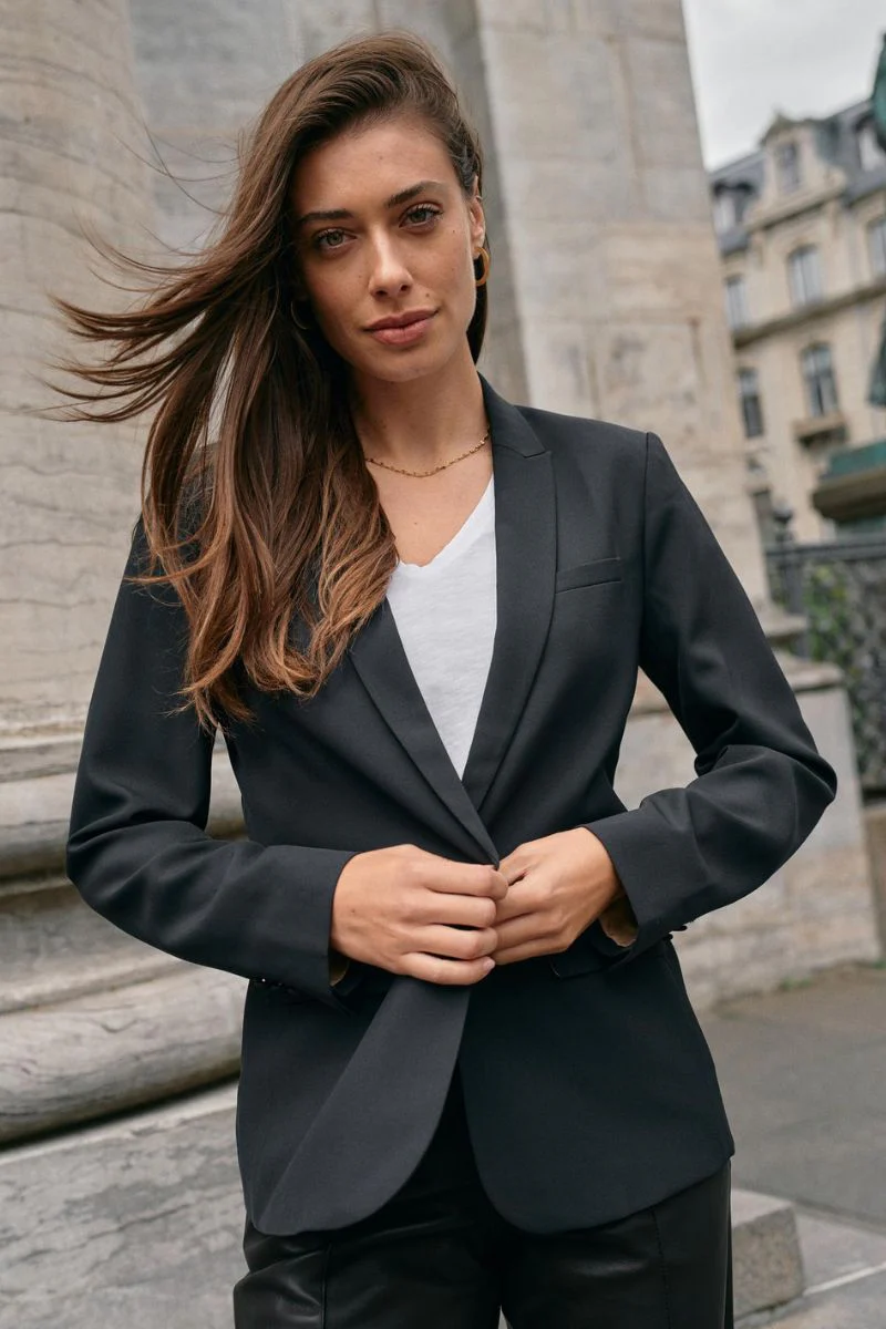 Phoebe Miley Blazer  | Black | Blazer fra Mos Mosh - Image 10