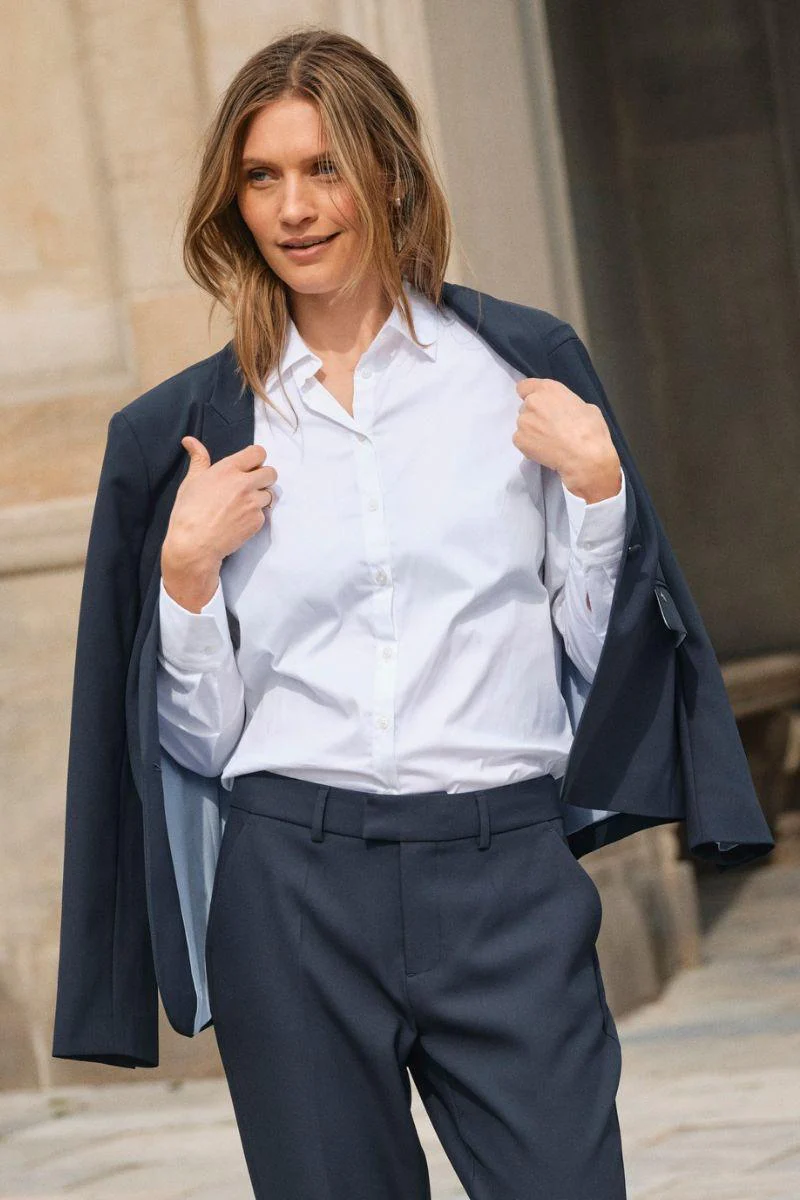 Phoebe Miley Blazer | Salute Navy | Blazer fra Mos Mosh - Image 7