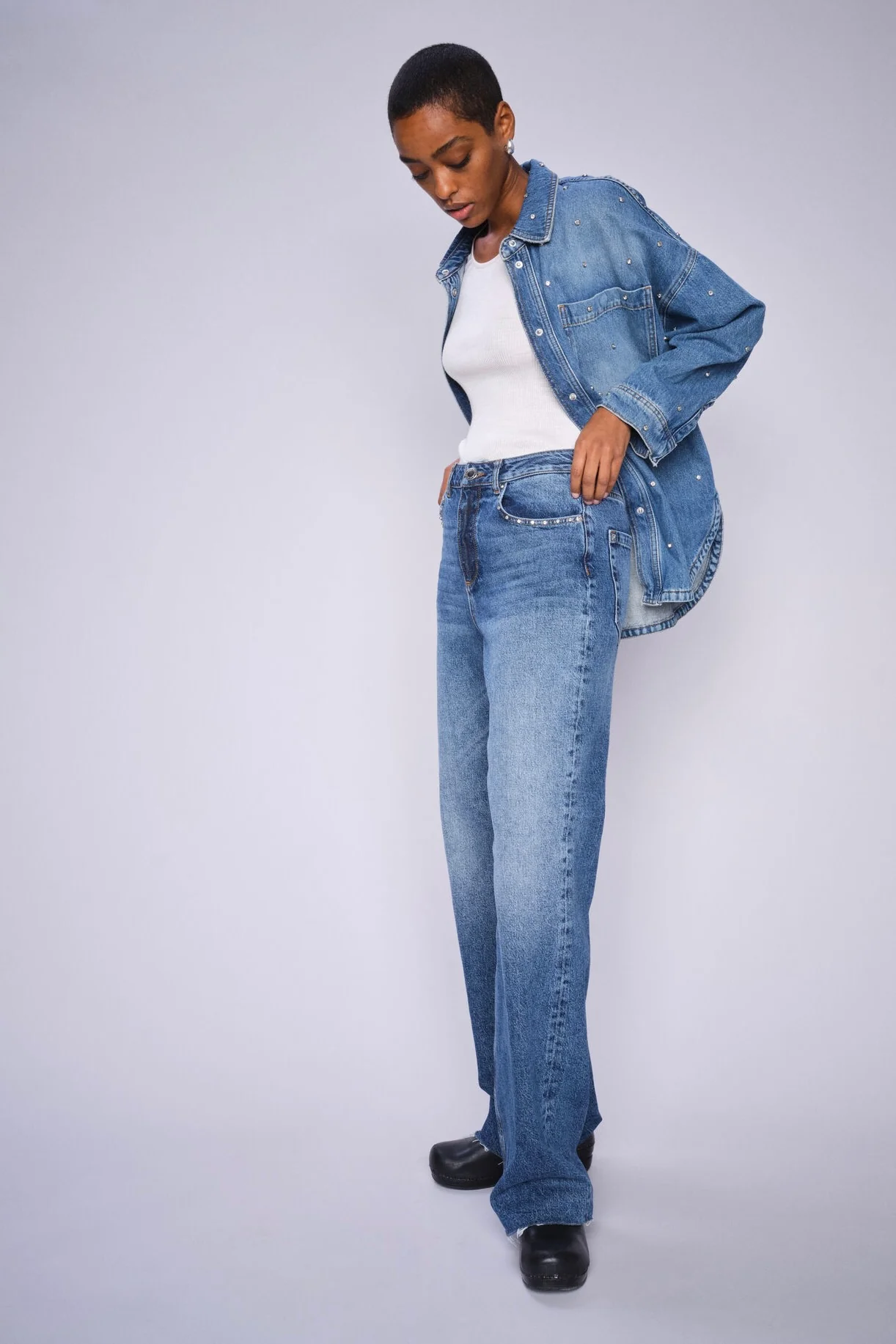 Relee Chrome Jeans  Long | Mid Blue | Jeans fra Mos Mosh - Image 5