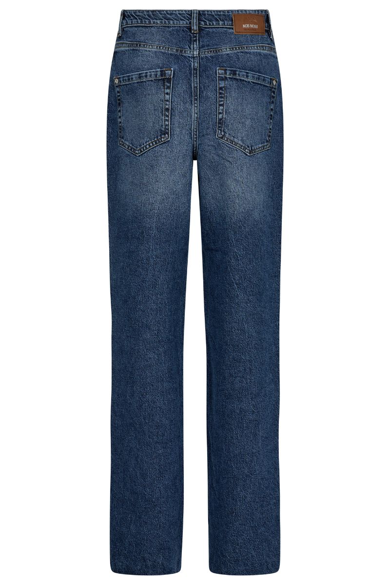 Relee Chrome Jeans  Long | Mid Blue | Jeans fra Mos Mosh - Image 6
