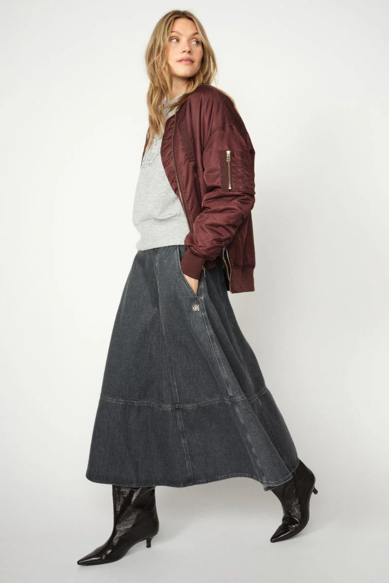 Renzi O-LS Sweatshirt | Grey Melange | Bluse fra Mos Mosh - Image 10