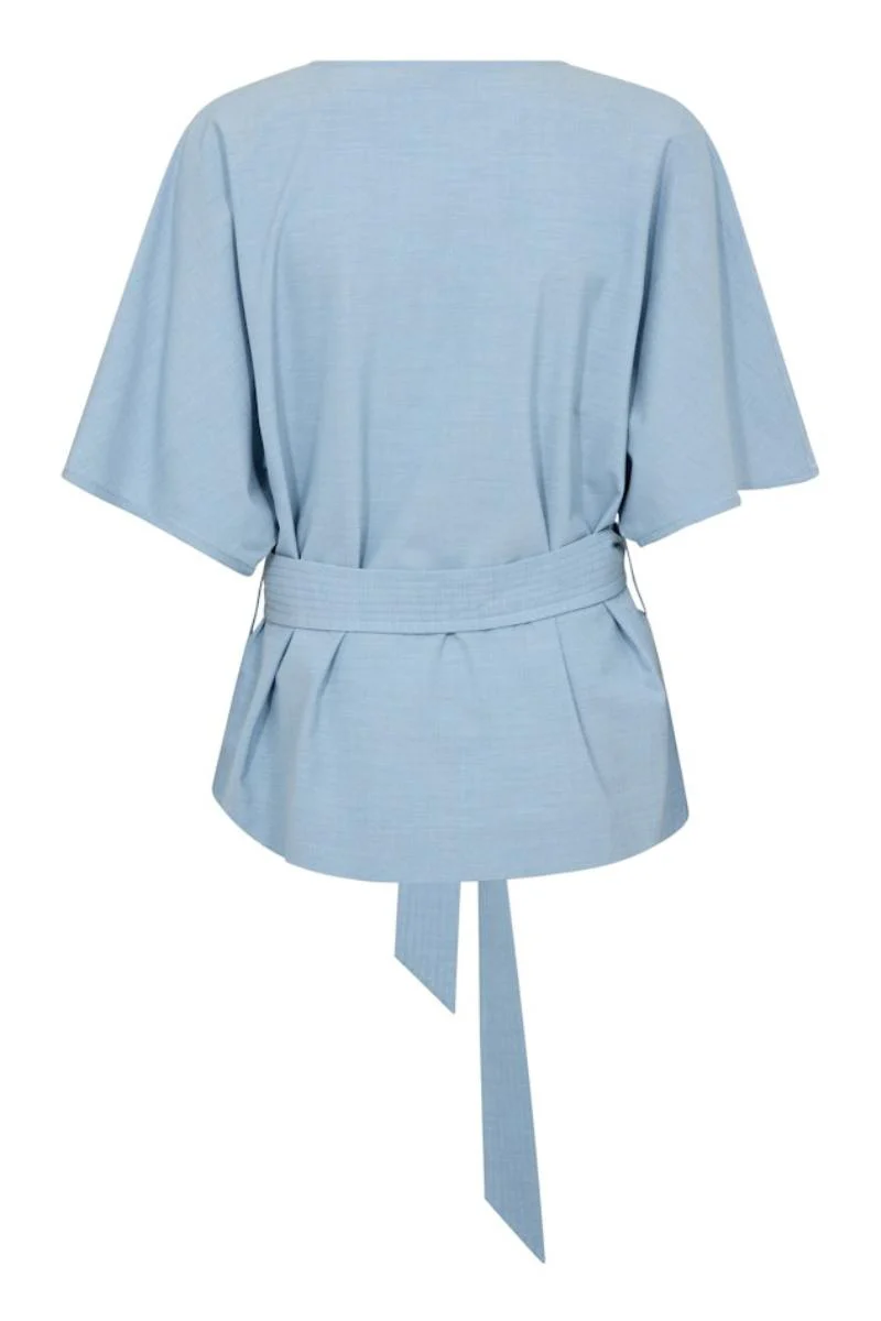 Rikas Roy Blouse | Light Blue | Bluse fra Mos Mosh - Image 4