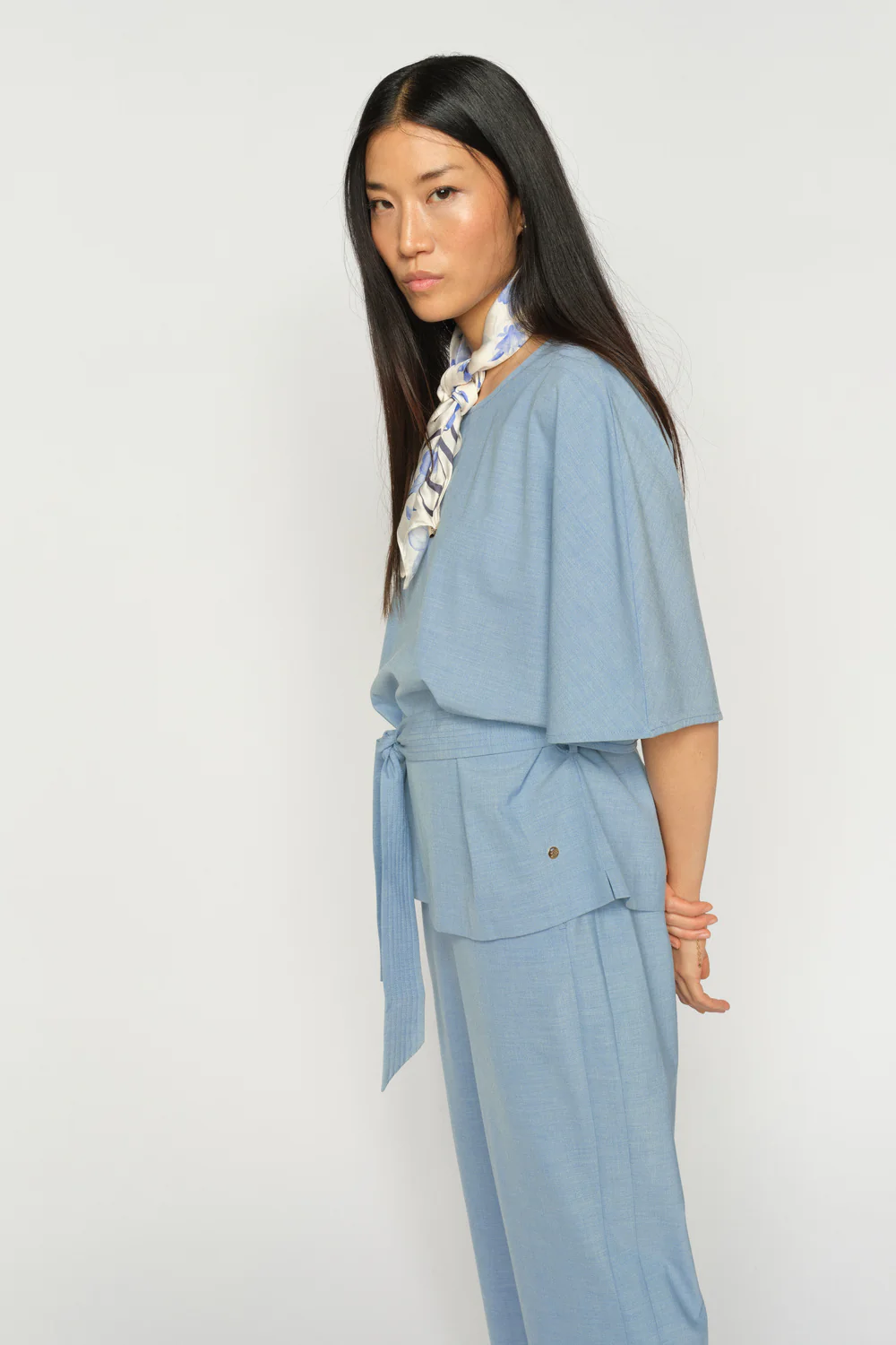 Rikas Roy Blouse | Light Blue | Bluse fra Mos Mosh - Image 5