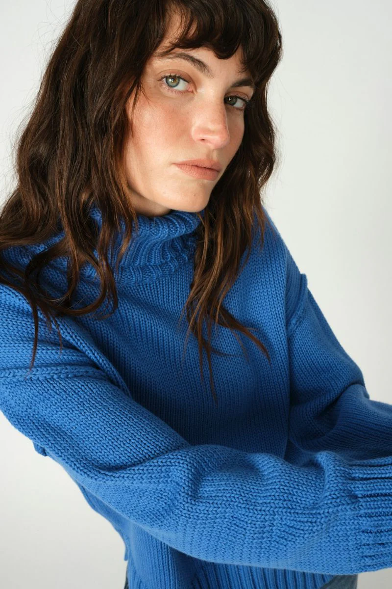 Rola Bine Rollneck Knit | Blue Lolite | Strik fra Mos Mosh - Image 3