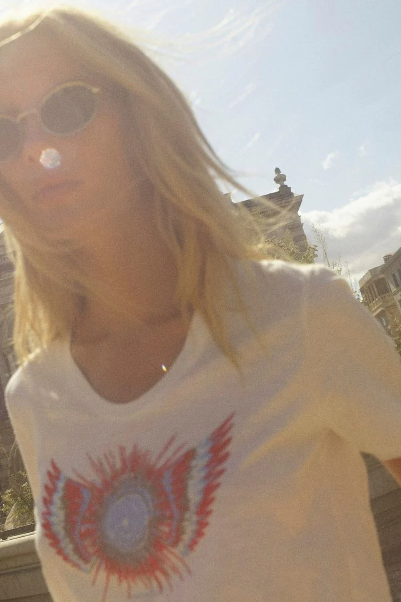 Romi Gethi O-SS Glam Tee | Ecru | T-Shirt fra Mos Mosh - Image 6