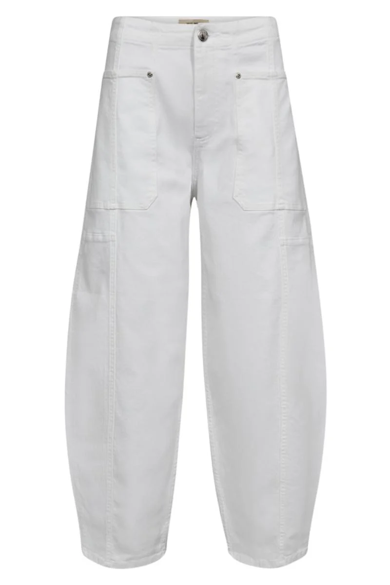 Rosy Bianco Pant Ankle | White | Bukser fra Mos Mosh - Image 2