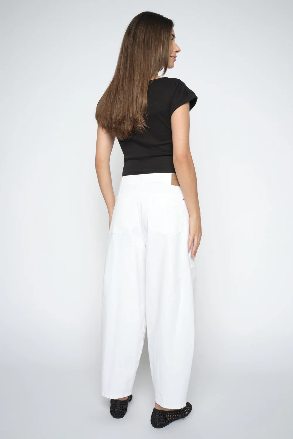 Rosy Bianco Pant Ankle | White | Bukser fra Mos Mosh - Image 3