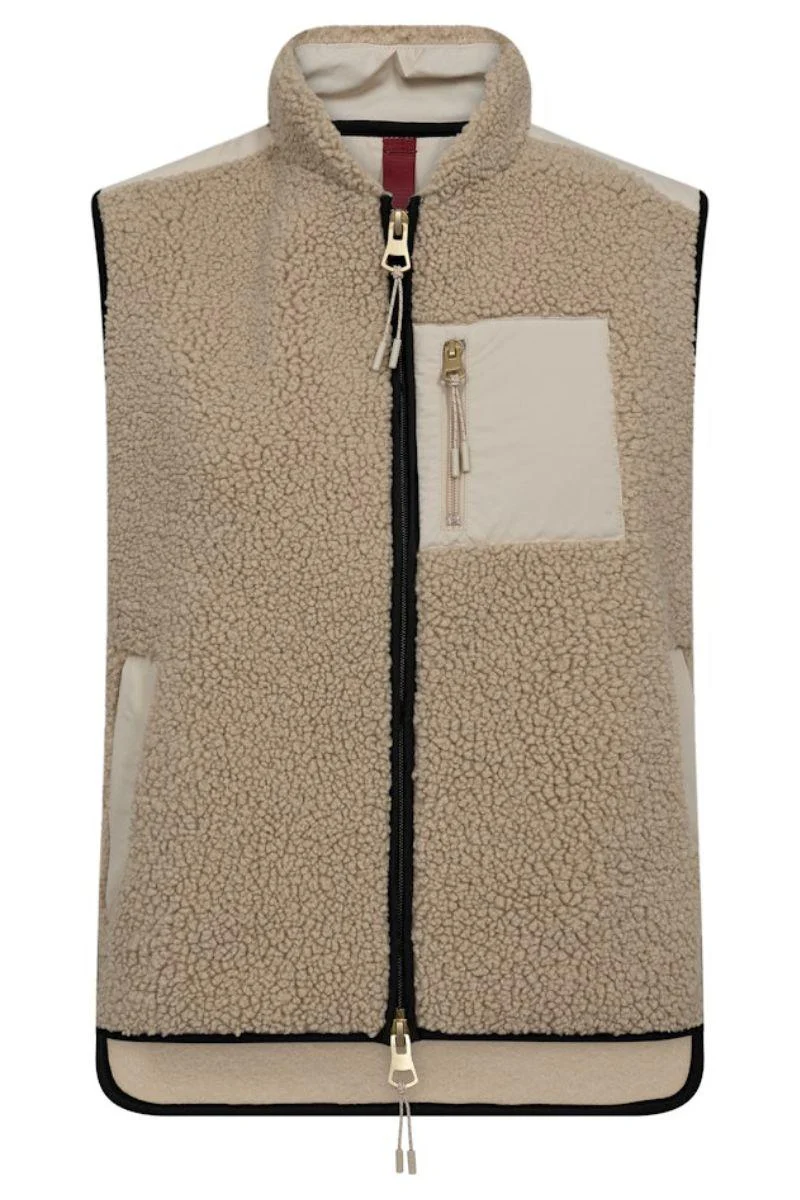 Rowe Eli Teddy Vest | Feather Gray