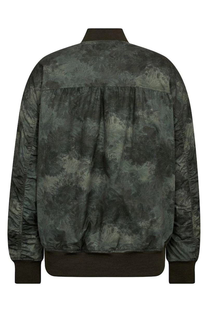 Ruby Print Bomber Jacket | Olive Night | Jakke fra Mos Mosh - Image 7