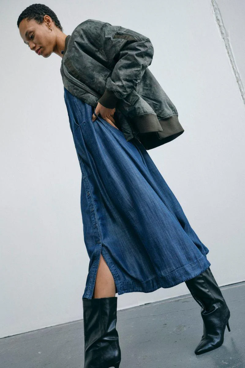 Ruby Print Bomber Jacket | Olive Night | Jakke fra Mos Mosh - Image 8