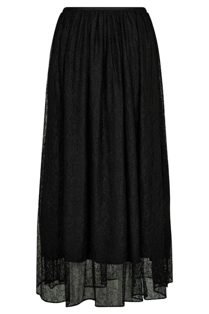 Salinta Lace Skirt | Black | Nederdel fra Mos Mosh - Image 4