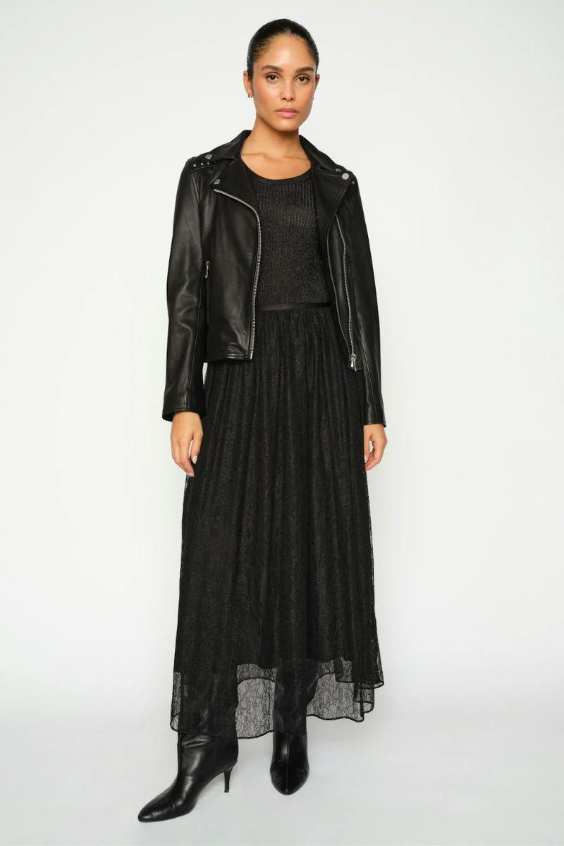 Salinta Lace Skirt | Black | Nederdel fra Mos Mosh - Image 9
