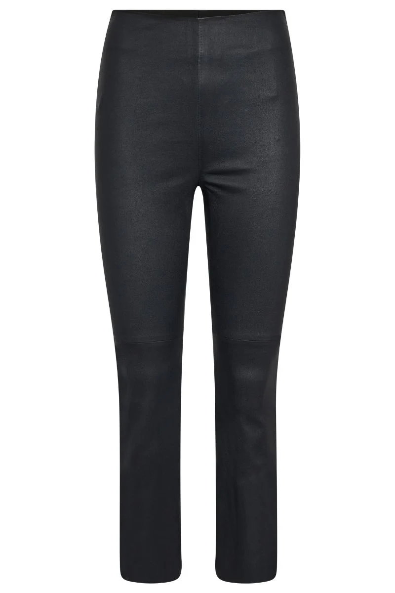 Sarina Stretch Leather Legging  | Phantom | Skindbukser fra Mos Mosh - Image 2