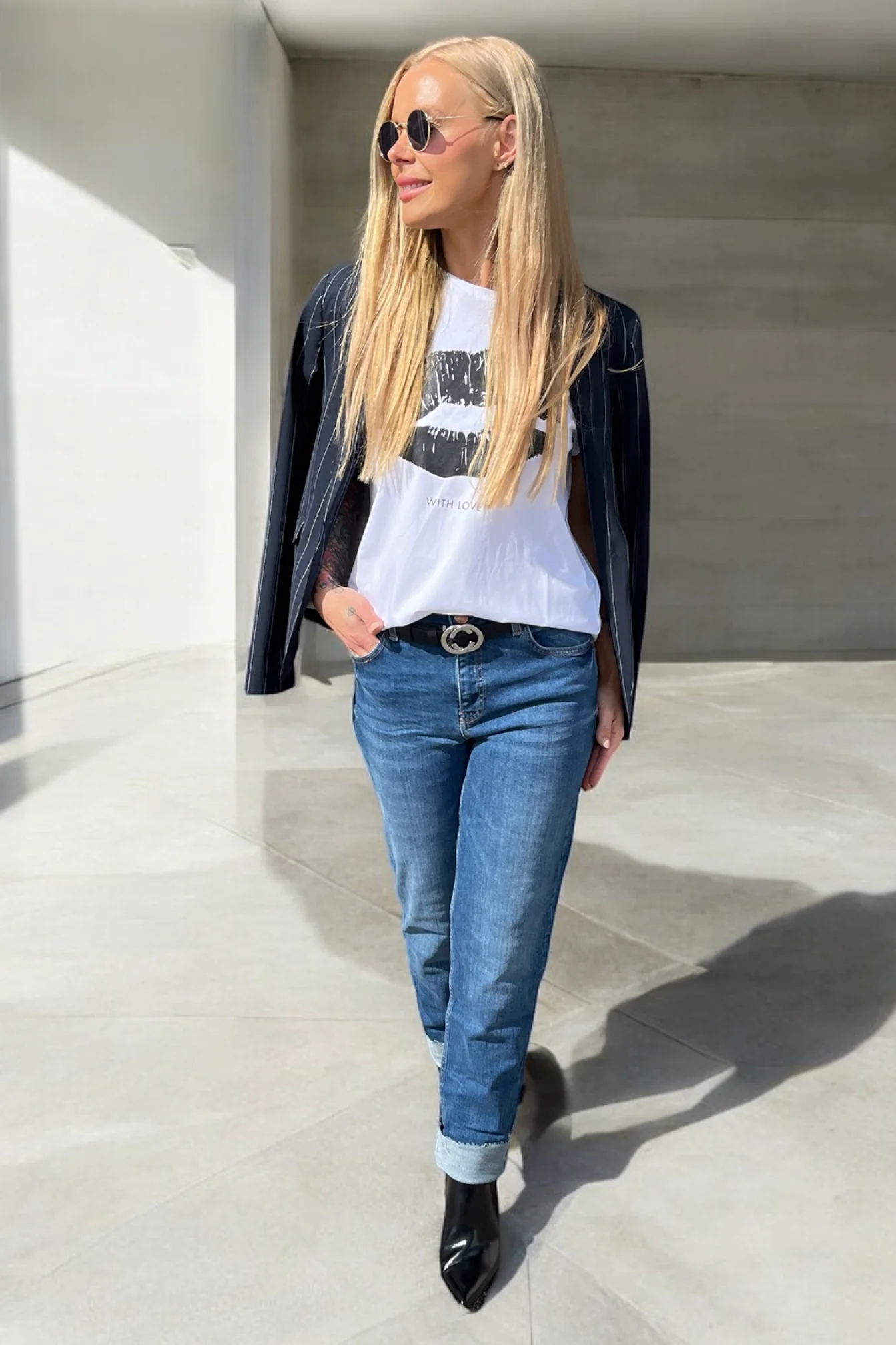 Stella Straight Jeans Ankle | Blue | Jeans fra Mos Mosh - Image 12