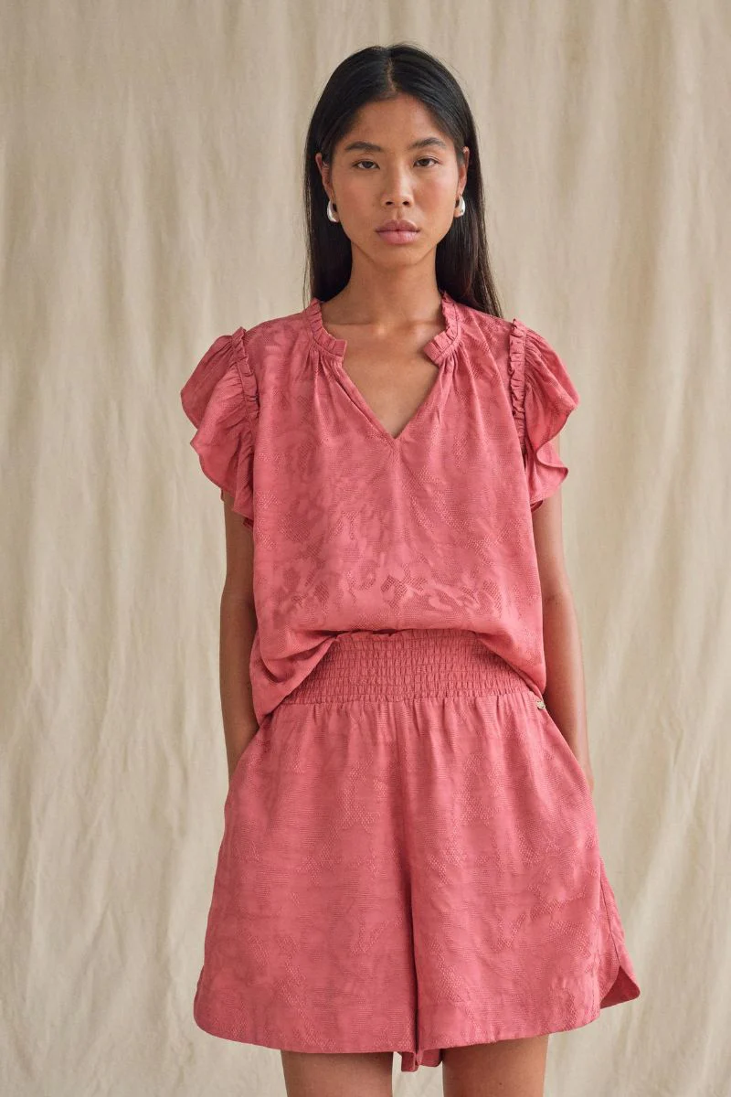 Tea Vito Blouse | Faded Rose | Bluse fra Mos Mosh - Image 3