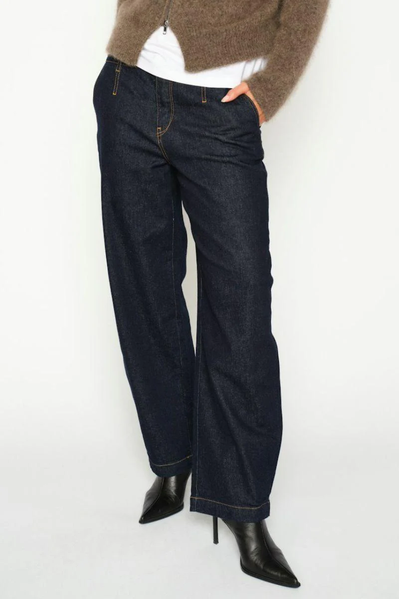 Tino Chino Jeans Ankle | Dark Blue | Jeans fra Mos Mosh - Image 3