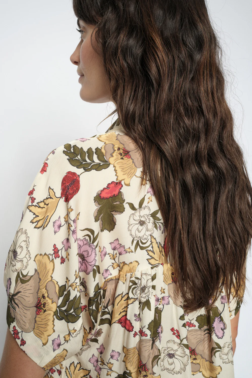 Winie Flowwi Blouse  | Ecru | Bluse fra Mos Mosh - Image 3