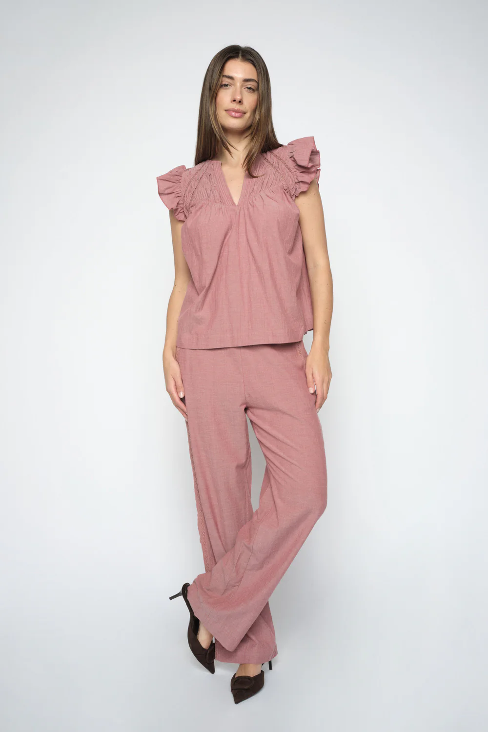 Woda Izha Blouse  | Cowhide | Bluse fra Mos Mosh - Image 10