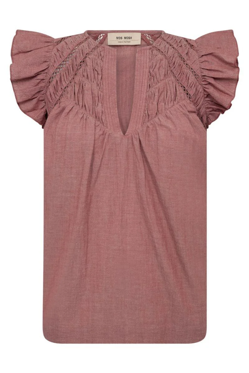 Woda Izha Blouse  | Cowhide | Bluse fra Mos Mosh - Image 3