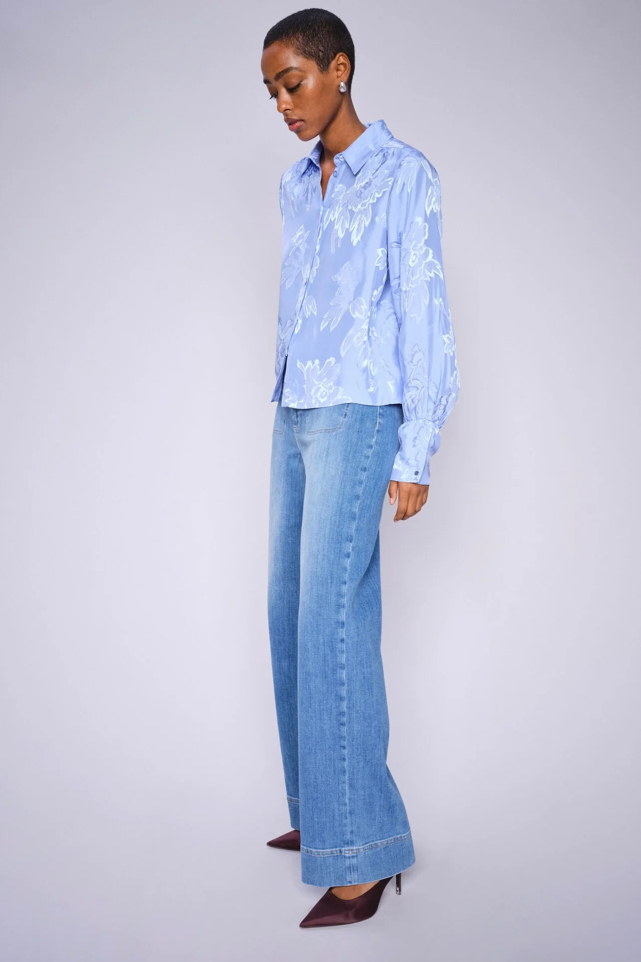 Zabia Flawo Shirt  | Hydrangea | Skjorte fra Mos Mosh - Image 7