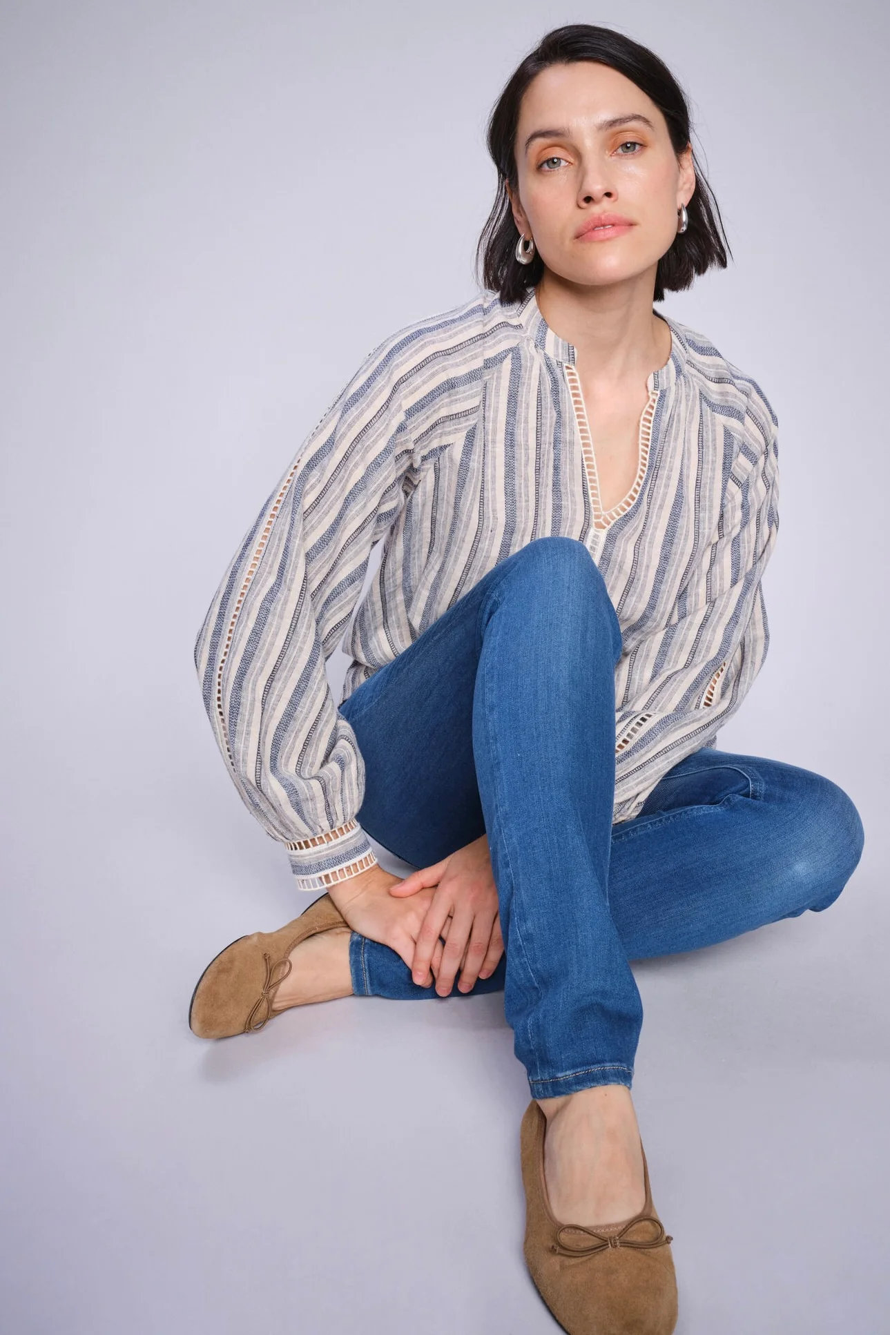 Zeina Linen Blouse  | Spellbound | Bluse fra Mos Mosh - Image 3