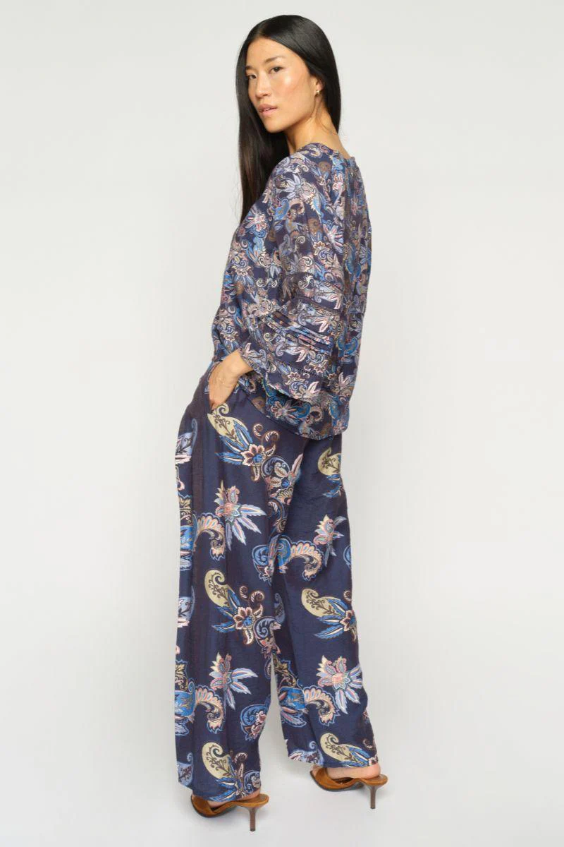 Zoke Paisley Pant Ankle | Crown Blue | Bukser fra Mos Mosh - Image 5