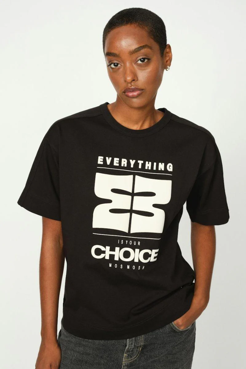 Zori O-SS Tee | Black | T-shirt fra Mos Mosh
