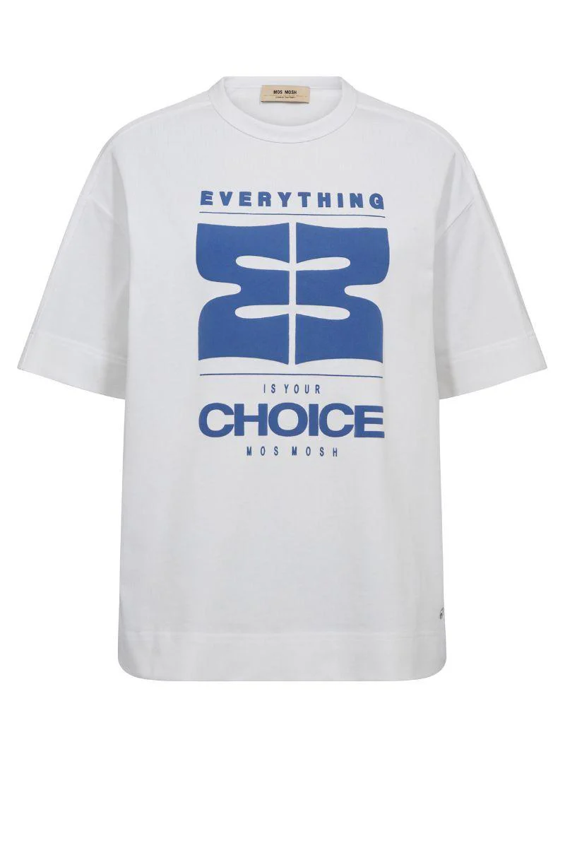 Zori O-SS Tee | White | T-shirt fra Mos Mosh