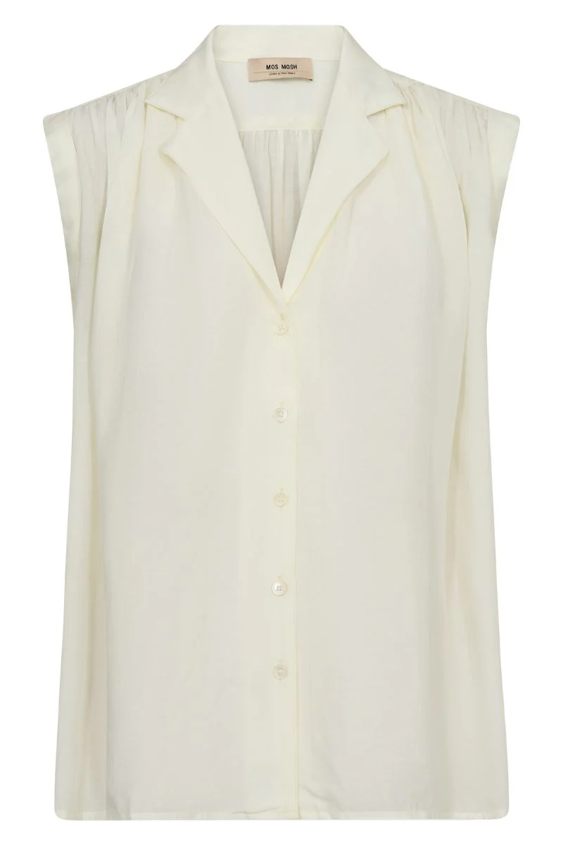 Zuno SL Blouse | Lemon Icing | Bluse fra Mos Mosh - Image 4